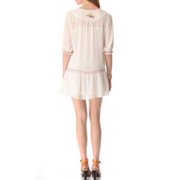 MES DEMOISELLES Woven Pullover Intricate Tunic Top - Picture 4 of 8
